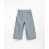 Blauwgrijze corduroy broek - Wide-leg corduroy pants elephant